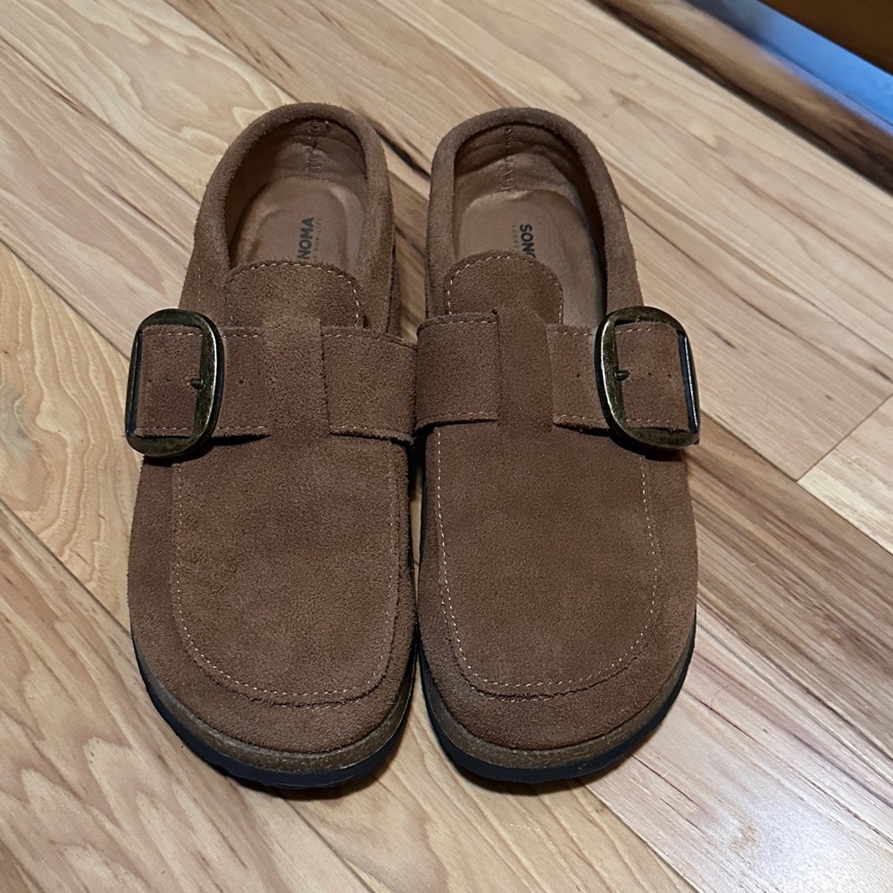 Sonoma Brown Suede Women's Mules